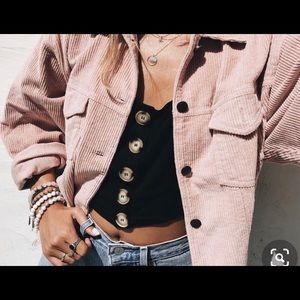 Brandy Melville pink jacket. So cute and popular!!